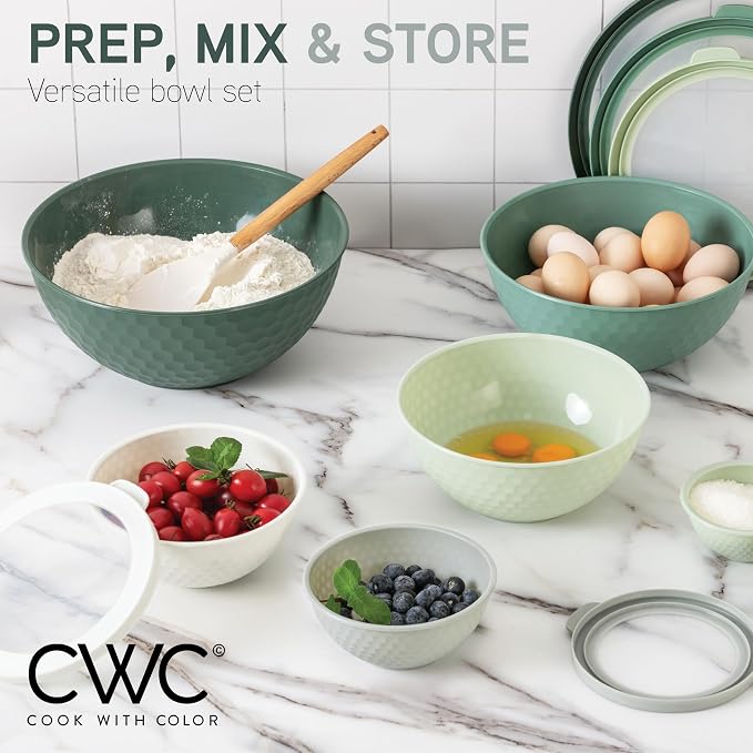 COOK WITH COLOR Mixing Bowls with Lids - Image 3