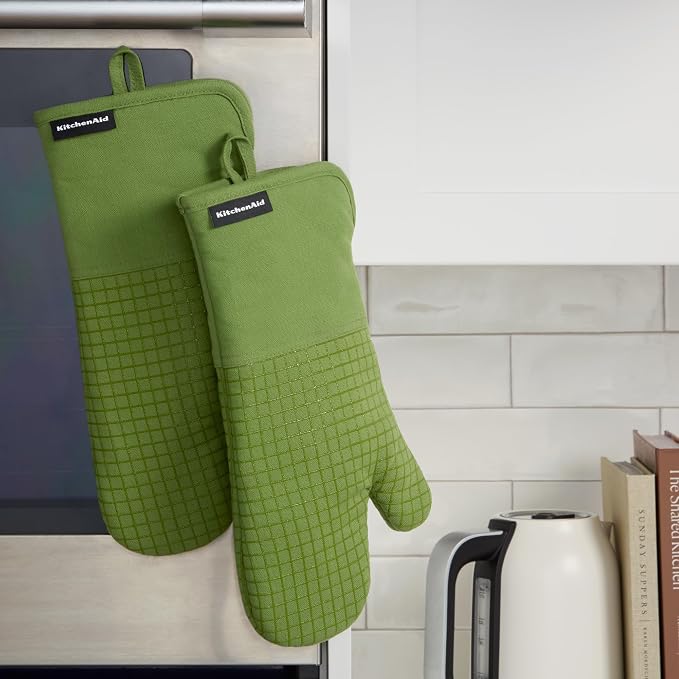 KITCHENAID Gourmet Series Gridlines Oven Mitts 2-Pack Set, Heat Resistant up to - Image 5
