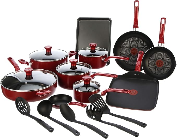 T-fal Everything in Kitchen Dishwasher Safe Cookware Set by T-falbrand