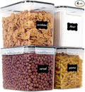 Vtopmart Food Storage Containers 3.3 quart / 3.6L, 4 Pieces BPA Free Plastic by Vtopmart