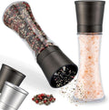 ZOLMER® Premium Gunmetal Salt and Pepper Grinder Set | Large Manual Ceramic by Zolmer