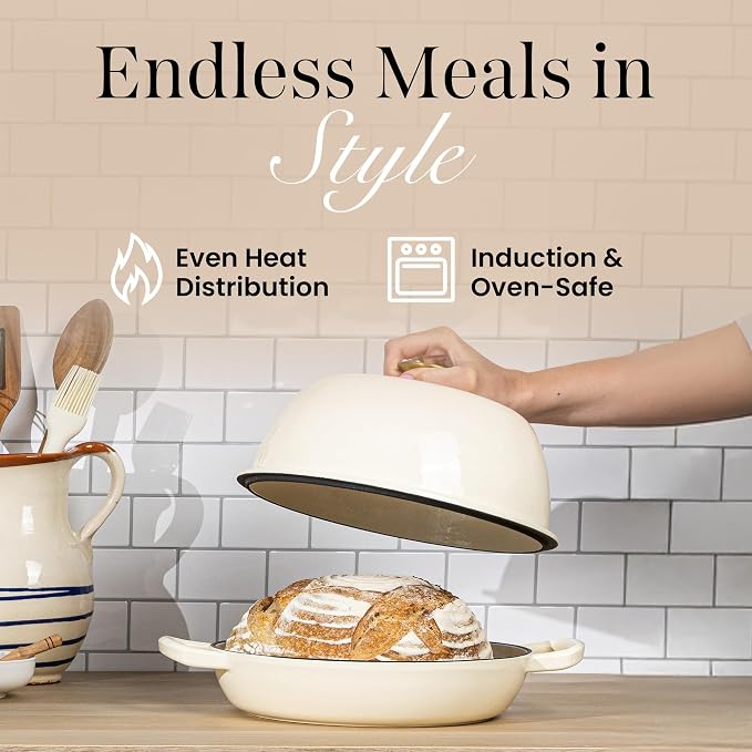 Enamelled Cast Iron Dutch Oven For Bread Baking – Dutch Oven Pot For Sourdough - Image 9