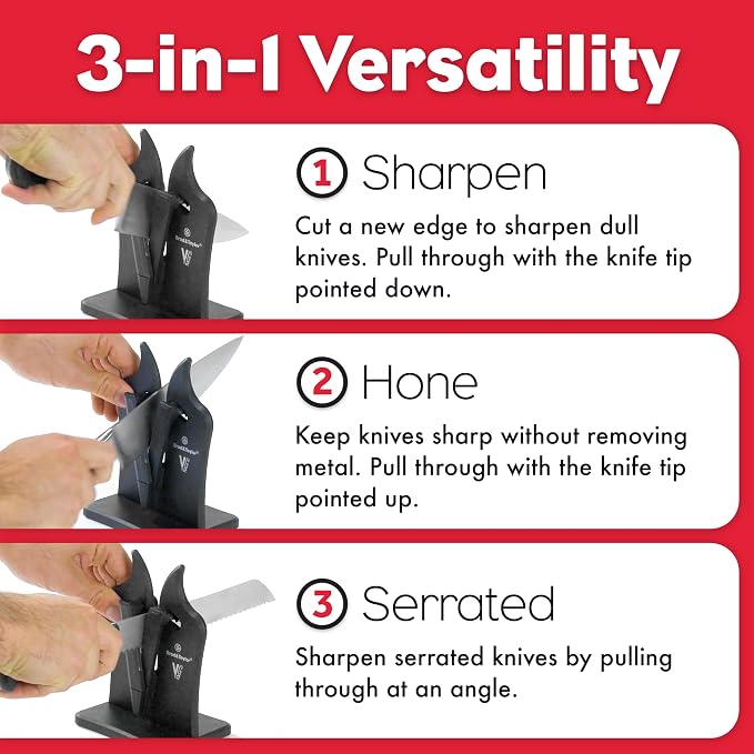 Brod & Taylor VG2 Classic Knife Sharpener | 3-Action Tungsten Carbide - Image 3