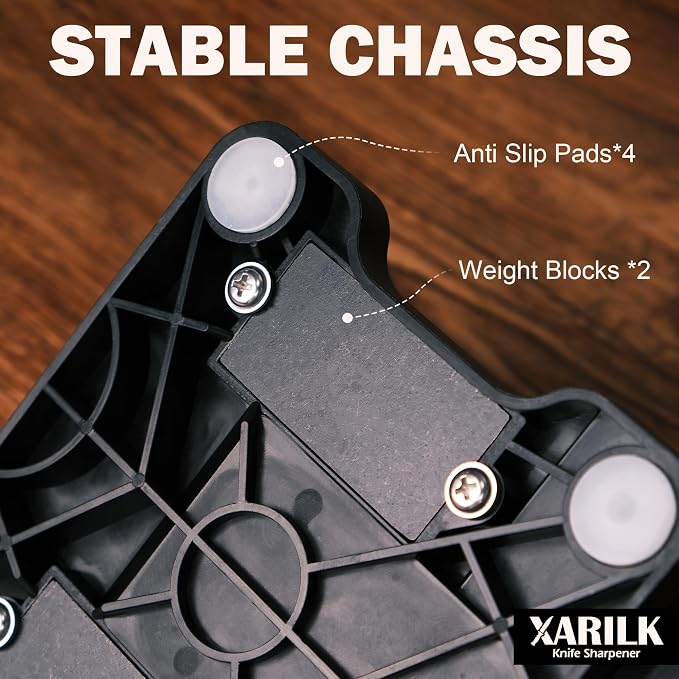 Portable Folding Adjustable Knife Sharpener – Includes 2 Diamond Sharpening - Image 6