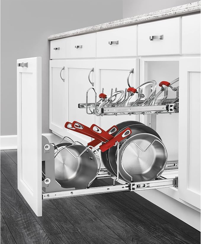 Rev-A-Shelf 2-Tier Kitchen Cabinet Pullout 20.75" Cabinet Organizer - Image 8