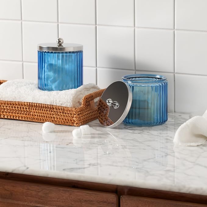 KMwares 2-Pack Glass Bathroom Jars - Image 4