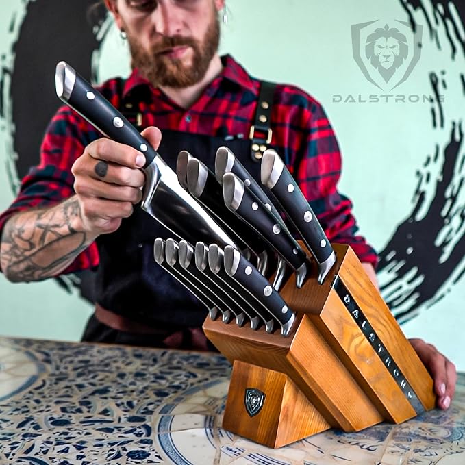Dalstrong 12-Piece Elite Knife Block Set — German High-Carbon Steel, - Image 9