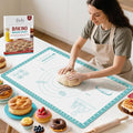 Silicone Baking Mat with 10 Useful Recipes, Non Stick Pastry Mat by Bredominant