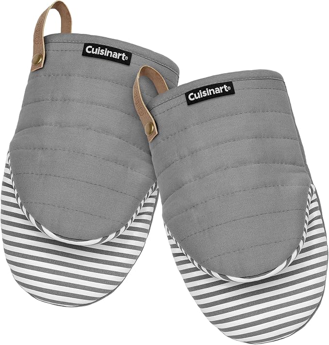 Cuisinart Mini Oven Mitts – 5.5” x 8” Heat-Resistant Kitchen Mitts by BestBrands
