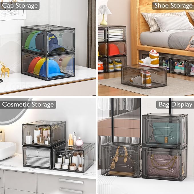 7 code Thicken & Sturdy Clear Shoe Storage Organizer - Image 7