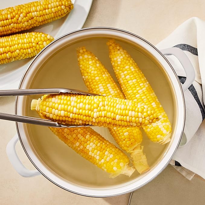 Martha Stewart 16-Quart Enamel on Steel Scratch-Resistant Lobster Stock Pot – - Image 3