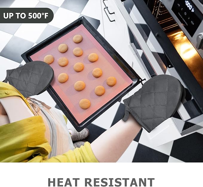 1 Pair Short Oven Mitts - Image 6