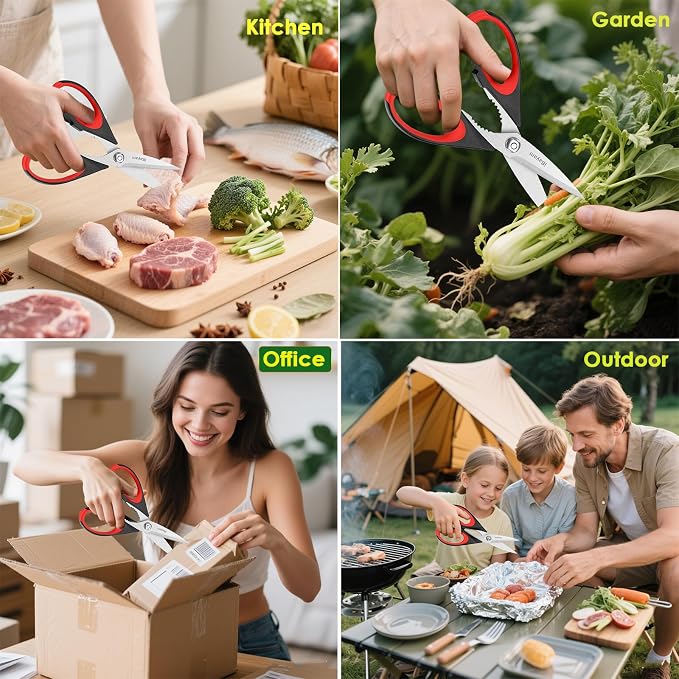 iBayam Kitchen Scissors All Purpose Heavy Duty 2 Pack - Image 9