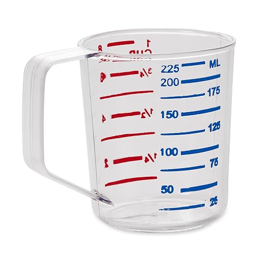 Rubbermaid Commercial Products Bouncer Clear Measuring Cup, 1-Cup /0.25-Quart - Image 3