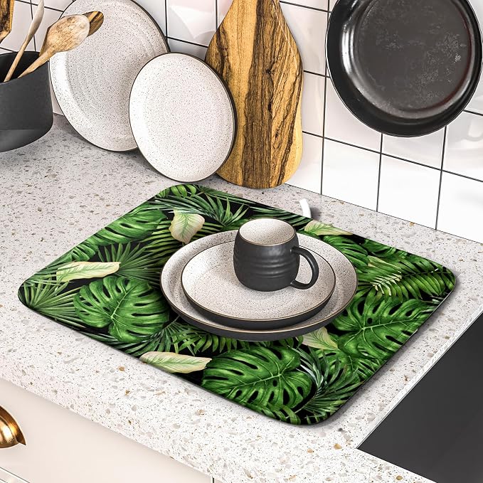 Giwawa Tropical Palm Leaf Dish Drying Mat - Image 5
