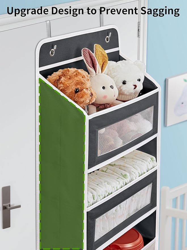 JARLINK 2 Pack Over the Door Organizer Storage, 5 Shelf Hanging Door Organizer - Image 4