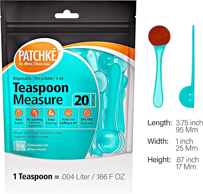 Plastic Measuring Spoons, Fits in Jar, Good - Image 2