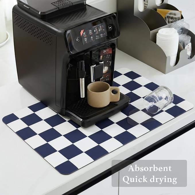 Ohocut Checkered Dish Drying Mat - Image 4