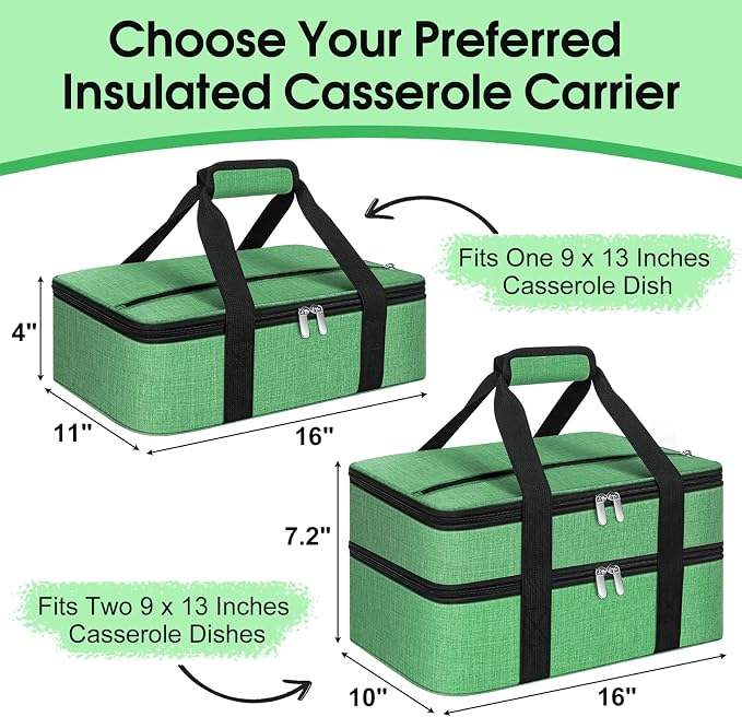 Insulated Casserole Carrier, Portable Casserole Carrier - Image 2