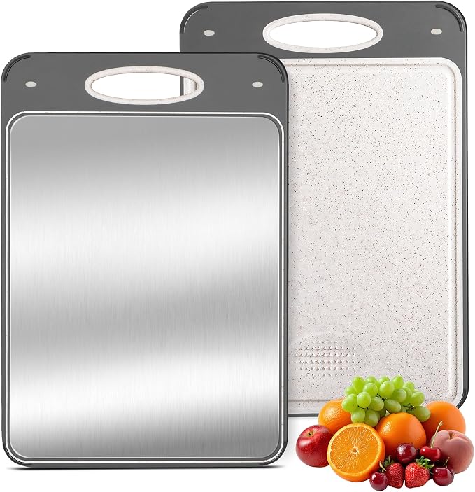 Titanium Cutting Boards for Kitchen by CookingwithQianYing