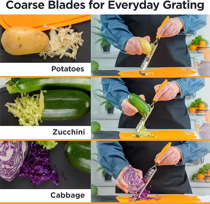 Deiss PRO Coarse Grater & Hand Held Cheese Grater - Image 4