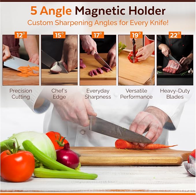 Rolling Knife Sharpener Kit – Diamond Roller Knife Sharpener - Image 6