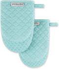 KitchenAid Asteroid Mini Oven Mitt 2-Pack Set, Mineral Water Aqua by KitchenAid