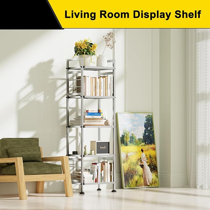 GIOTORENT 5-Wire Standing Storage Shelf, Metal Shelving Unit Pantry Rack - Image 5