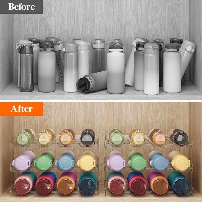Lifewit Stackable Water Bottle Organizer - Image 2