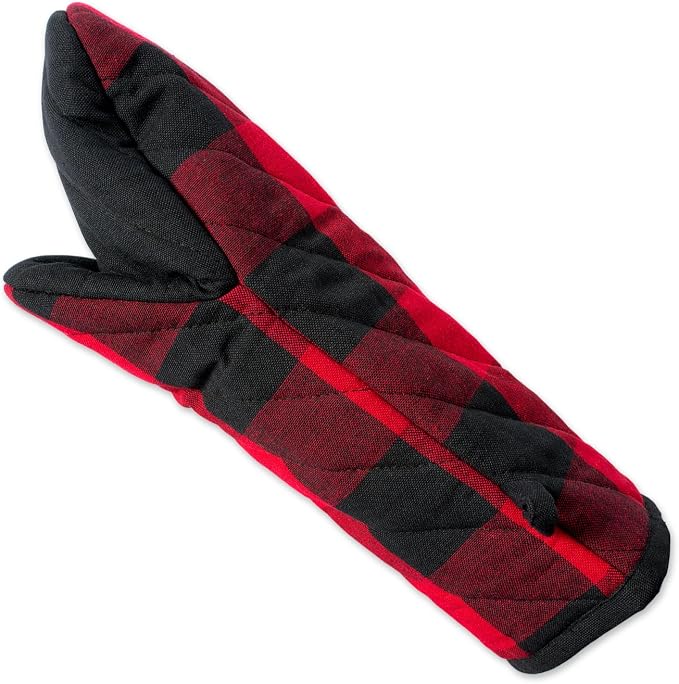 DII Buffalo Check Kitchen Collection, Classic Farmhouse Kitchen Set, Oven Mitt - Image 2