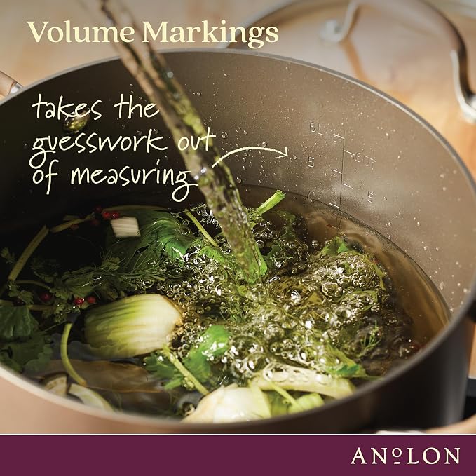 Anolon Advanced Home Hard-Anodized Nonstick Wide Stock Pot/Stockpot - Image 8