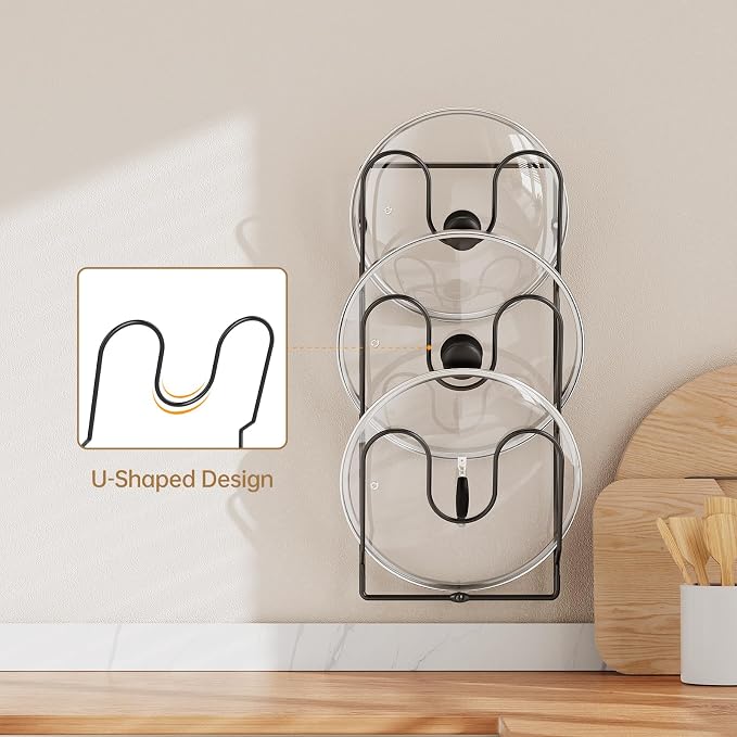 ORDORA 2 Pack Pot Lid Organizer Rack - Image 8