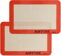 AMYONE Silicone Baking Mat for 1/8 Sheet Pan, Eighth Non-Stick Silicone Baking by AMYONE