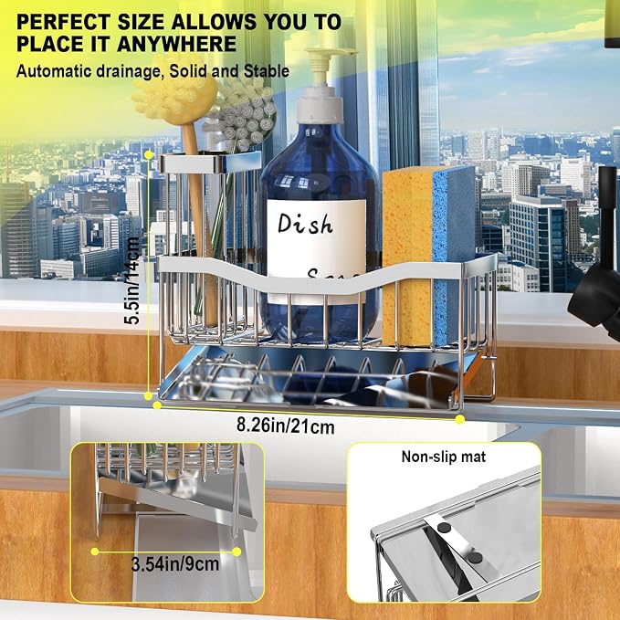 Fssvcd Maifan Sink Caddy Sponge Holder - Image 5