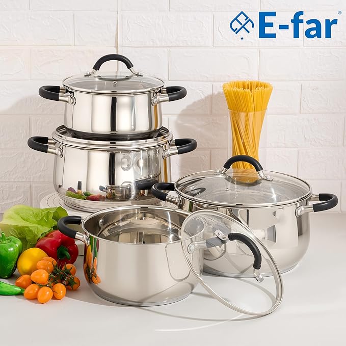E-far 5Qt Stainless Steel Pot, Stock Pot - Image 7