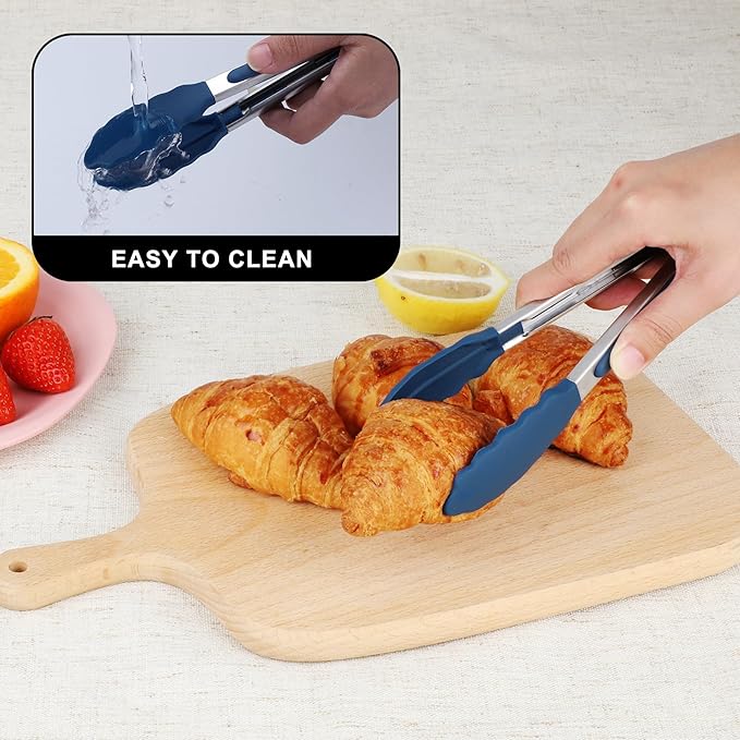 Hotec Mini Silicone Kitchen Tongs - Image 8