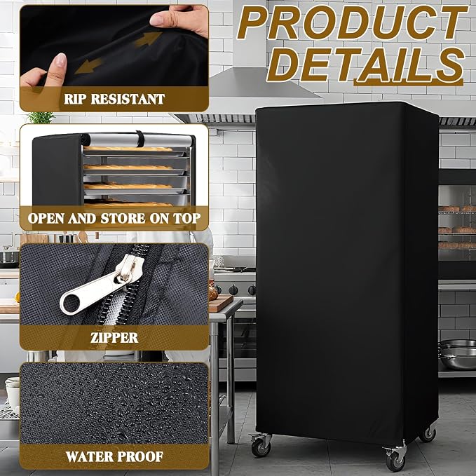 Riakrum 1 Pc Bun Pan Rack Cover Bakers Rack Cover 20 Tier Sheet - Image 3