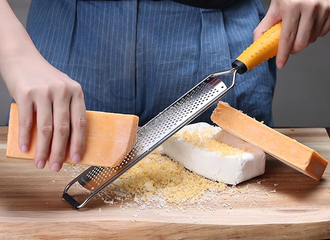 Deiss PRO Lemon Zester & Heavy Duty Cheese Grater & Vegetable Grater - Image 3