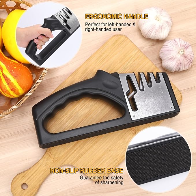 4-in-1Manual Knife Sharpener Suitable - Image 3