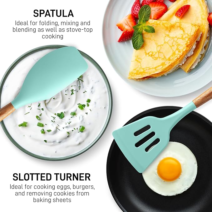 Zulay Kitchen Non-Stick Cooking Utensils Set - Image 5