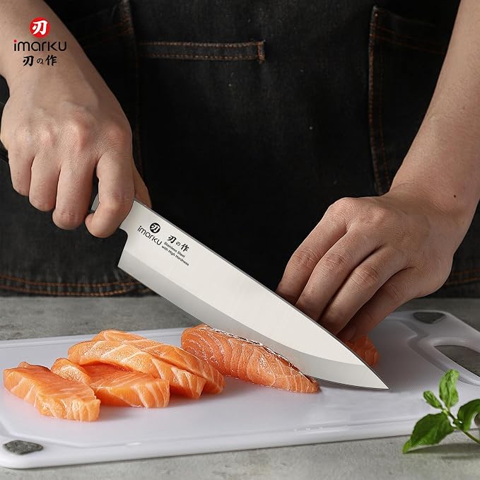 imarku Chef Knife 8-Inch Pro Japanese Kitchen Knife High-Carbon Stainless Steel - Image 7