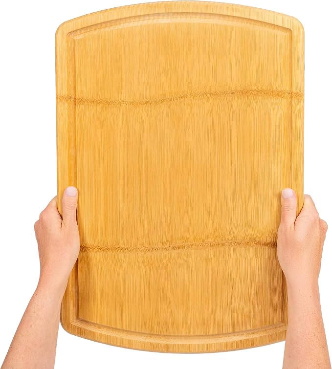 Greener Chef 20 Inch Bamboo Cutting Board Featuring Super-Sized Glue-Free - Image 9