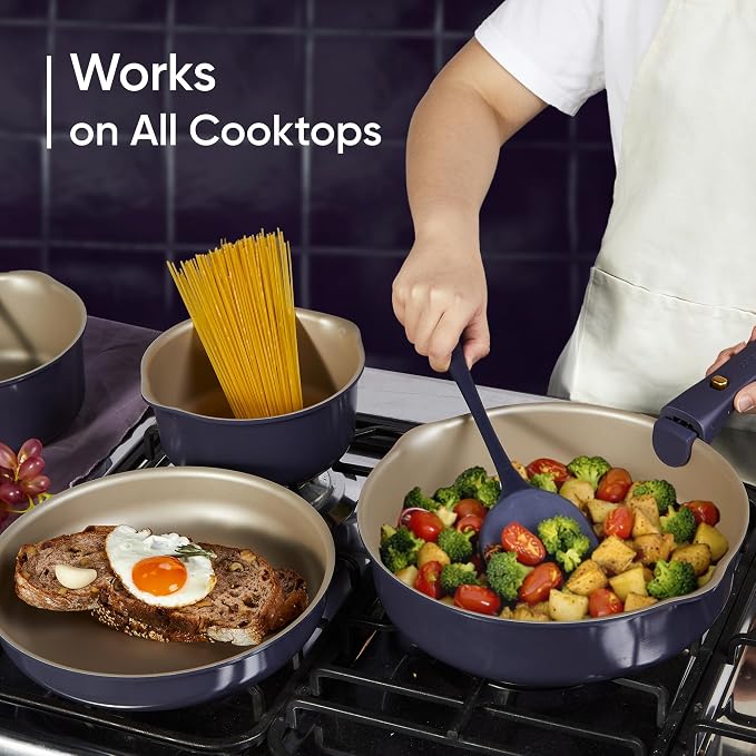CAROTE 19 Pcs Pots and Pans Set, Nonstick Cookware Sets - Image 6