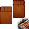 2 PCS Silicone Grill Mat Compatible by Rodnsurwprovidesyouwithhig