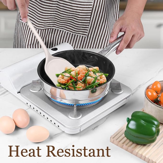 LIANYU 8Pcs Kitchen Cooking Utensils Set, Silicone Cooking Utensil Set - Image 8