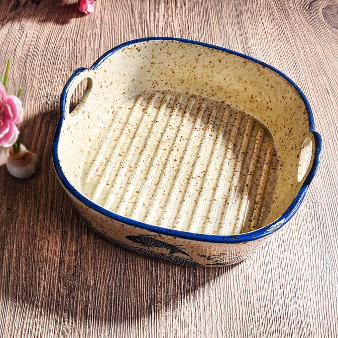 Japanese Style Ceramic Casserole Dish, 6.7-Inch Square Baking Dish - Image 6