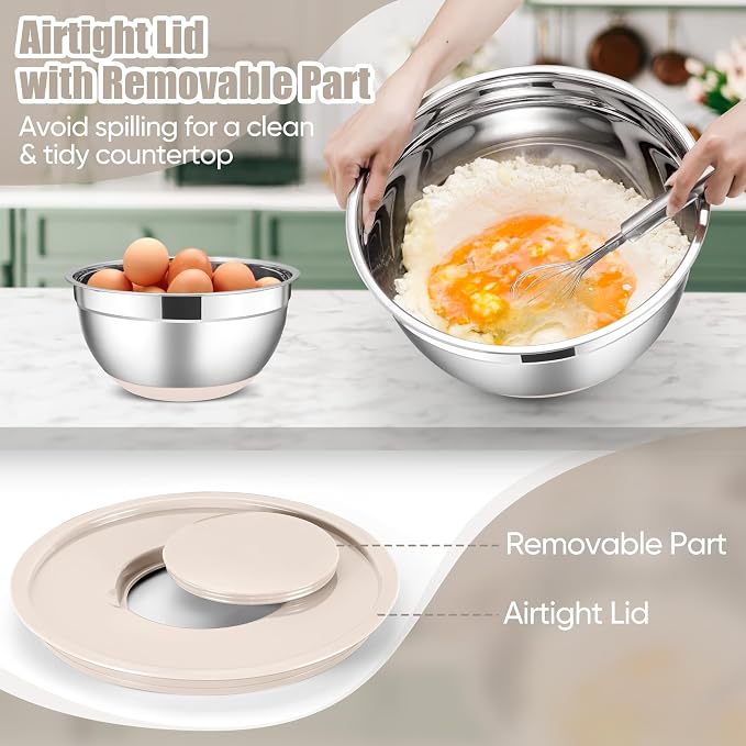 E-far Stainless Steel Mixing Bowls - Image 6