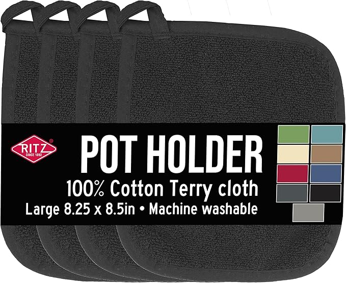 RITZ Terry Potholder & Hot Pad: Unparalleled Heat Resistant, Durable 100% by Ritz+Foodservice