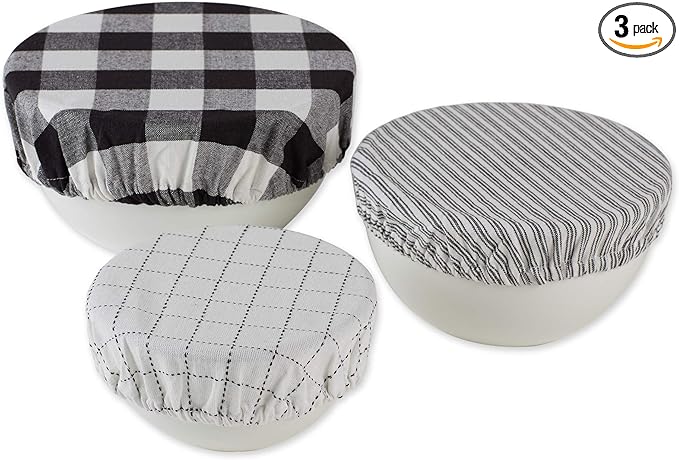 DII Reusable Cloth Bowl Cover Collection Machine Washable, Cotton by DII