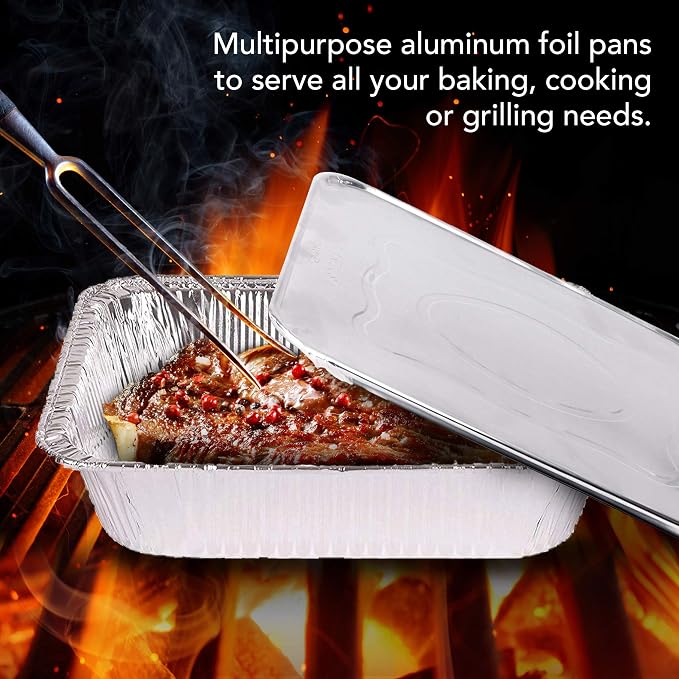 Stock Your Home Foil Pans with Lids - Image 4